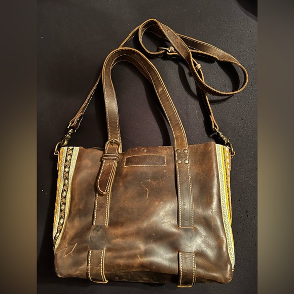 Oak River Mini Chocolate Market Tote - Picture 3 of 6